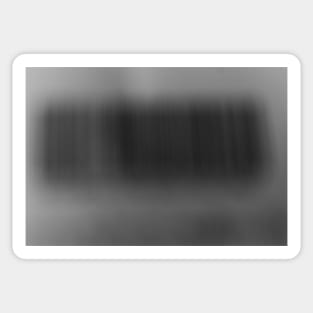 Blurred Barcode Sticker